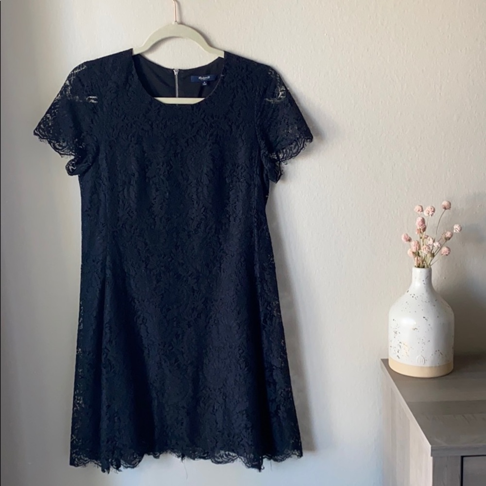 Madewell Black Lace Dress